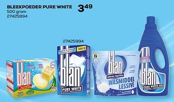 Aanbiedingen Bleekpoeder pure white - Huismerk - Supra Bazar - Geldig van 26/05/2020 tot 30/06/2020 bij Supra Bazar