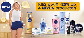 Aanbiedingen Kies + mix -25% op 4 nivea producten - Nivea - Geldig van 26/05/2020 tot 30/06/2020 bij Supra Bazar