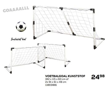 Aanbiedingen Voetbalgoal kunststof - Huismerk - Supra Bazar - Geldig van 26/05/2020 tot 30/06/2020 bij Supra Bazar