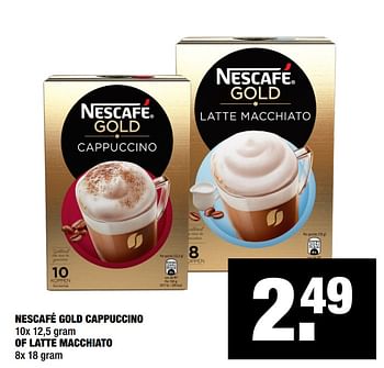 Aanbiedingen Nescafé gold cappuccino of latte macchiato - Nescafe - Geldig van 02/06/2020 tot 14/06/2020 bij Big Bazar