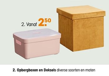 Aanbiedingen Opbergboxen en deksels - Huismerk - Kwantum - Geldig van 22/06/2020 tot 05/07/2020 bij Kwantum