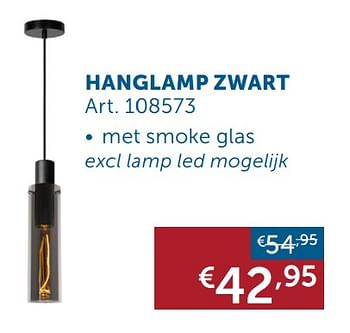 Aanbiedingen Hanglamp zwart - Geldig van 23/06/2020 tot 20/07/2020 bij Zelfbouwmarkt