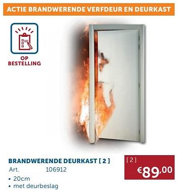 Aanbiedingen Brandwerende deurkast - Geldig van 23/06/2020 tot 20/07/2020 bij Zelfbouwmarkt