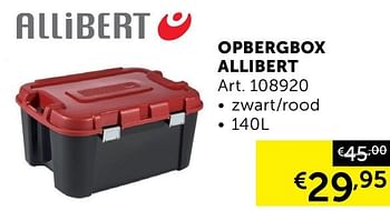 Aanbiedingen Opbergbox allibert - Allibert - Geldig van 23/06/2020 tot 20/07/2020 bij Zelfbouwmarkt