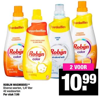 Aanbiedingen Robijn wasmiddel - Robijn - Geldig van 15/06/2020 tot 28/06/2020 bij Big Bazar