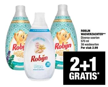 Aanbiedingen Robijn wasverzachter - Robijn - Geldig van 15/06/2020 tot 28/06/2020 bij Big Bazar