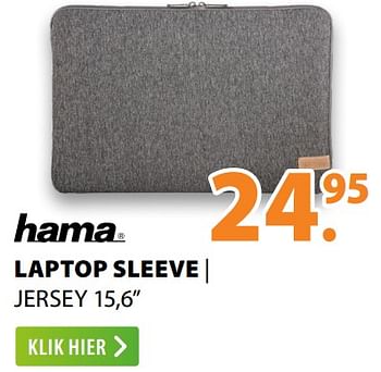 Aanbiedingen Hama laptop sleeve jersey 15,6`` - Hama - Geldig van 22/06/2020 tot 28/06/2020 bij Expert