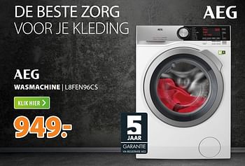 Aanbiedingen Aeg wasmachine l8fen96cs - AEG - Geldig van 22/06/2020 tot 28/06/2020 bij Expert