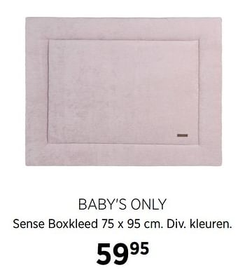 Aanbiedingen Baby`s only sense boxkleed - Baby's Only - Geldig van 17/06/2020 tot 20/07/2020 bij Babypark