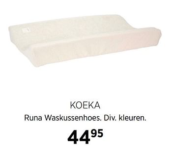 Aanbiedingen Koeka runa waskussenhoes - Koeka - Geldig van 17/06/2020 tot 20/07/2020 bij Babypark
