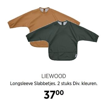 Aanbiedingen Liewood longsleeve slabbetjes - Huismerk - Babypark - Geldig van 17/06/2020 tot 20/07/2020 bij Babypark