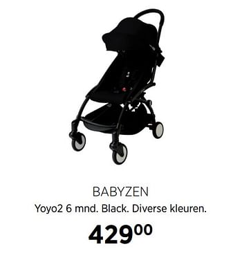 Aanbiedingen Babyzen yoyo2 6 mnd. black - Babyzen - Geldig van 17/06/2020 tot 20/07/2020 bij Babypark