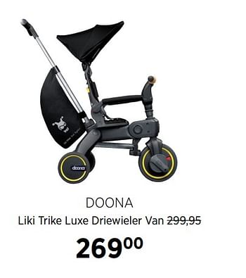 Aanbiedingen Doona liki trike luxe driewieler - Doona - Geldig van 17/06/2020 tot 20/07/2020 bij Babypark