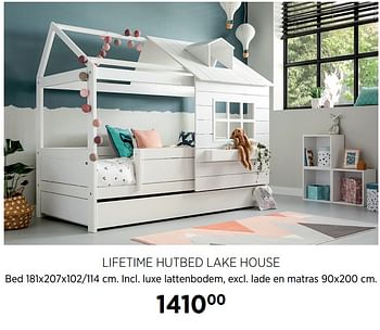 Aanbiedingen Lifetime hutbed lake house - Lifetime - Geldig van 17/06/2020 tot 20/07/2020 bij Babypark