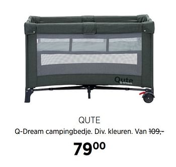 Aanbiedingen Qute q-dream campingbedje - Qute  - Geldig van 17/06/2020 tot 20/07/2020 bij Babypark