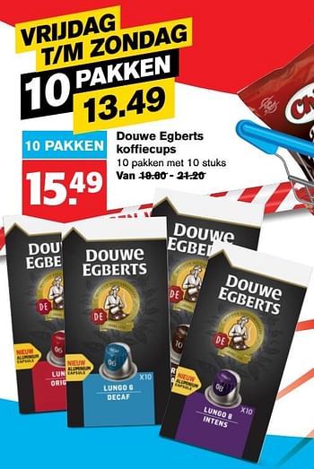 Aanbiedingen Douwe egberts koffiecups - Douwe Egberts - Geldig van 24/06/2020 tot 30/06/2020 bij Hoogvliet