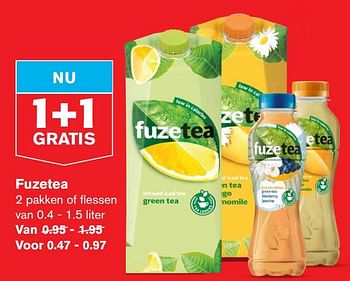 Aanbiedingen Fuzetea - FuzeTea - Geldig van 24/06/2020 tot 30/06/2020 bij Hoogvliet