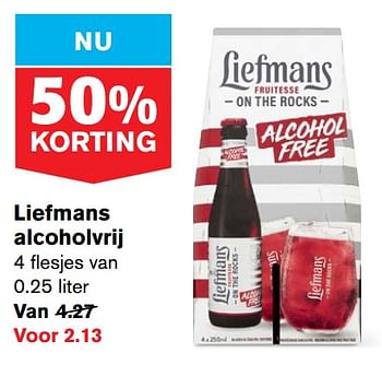 Aanbiedingen Liefmans alcoholvrij - Liefmans - Geldig van 24/06/2020 tot 30/06/2020 bij Hoogvliet