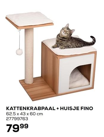 Aanbiedingen Kattenkrabpaal + huisje fino - Huismerk - Supra Bazar - Geldig van 26/06/2020 tot 28/07/2020 bij Supra Bazar