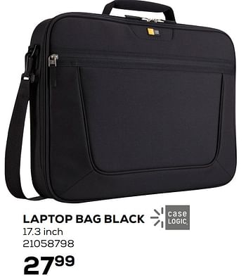 Aanbiedingen Laptop bag black - Case Logic - Geldig van 26/06/2020 tot 28/07/2020 bij Supra Bazar