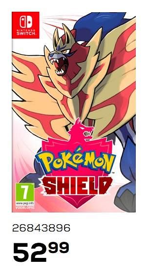 Aanbiedingen Nintendo switch pokemon shield - Nintendo - Geldig van 26/06/2020 tot 28/07/2020 bij Supra Bazar