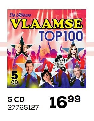 Aanbiedingen Vlaamse top 100 - 5 cd - Huismerk - Supra Bazar - Geldig van 26/06/2020 tot 28/07/2020 bij Supra Bazar