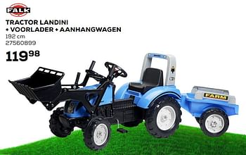 Aanbiedingen Tractor landini + voorlader + aanhangwagen - Falk - Geldig van 26/06/2020 tot 28/07/2020 bij Supra Bazar