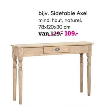 Aanbiedingen Sidetable axel - Huismerk - Leen Bakker - Geldig van 22/06/2020 tot 05/07/2020 bij Leen Bakker