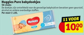 Aanbiedingen Huggies pure babydoekjes - Huggies - Geldig van 23/06/2020 tot 05/07/2020 bij Kruidvat