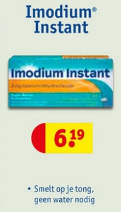 Aanbiedingen Imodium instant - Imodium - Geldig van 23/06/2020 tot 05/07/2020 bij Kruidvat