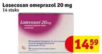 Aanbiedingen Losecosan omeprazol 20 mg - Huismerk - Kruidvat - Geldig van 23/06/2020 tot 05/07/2020 bij Kruidvat