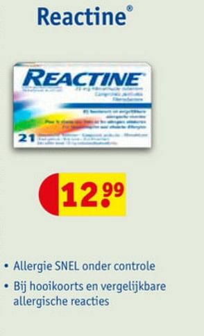 Aanbiedingen Reactine - Reactine - Geldig van 23/06/2020 tot 05/07/2020 bij Kruidvat