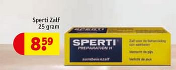 Aanbiedingen Sperti zalf - Sperti - Geldig van 23/06/2020 tot 05/07/2020 bij Kruidvat