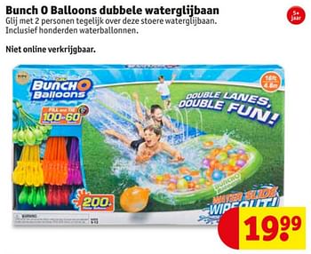 Aanbiedingen Bunch o balloons dubbele waterglijbaan - Bunch o Balloons - Geldig van 23/06/2020 tot 05/07/2020 bij Kruidvat