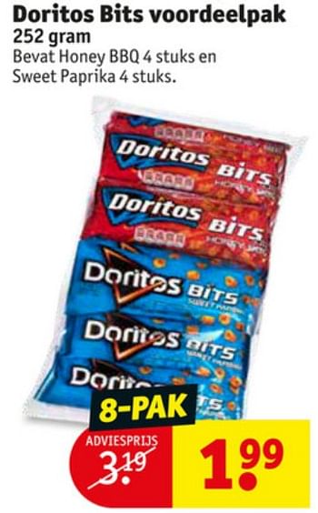 Aanbiedingen Doritos bits voordeelpak - Doritos - Geldig van 23/06/2020 tot 05/07/2020 bij Kruidvat