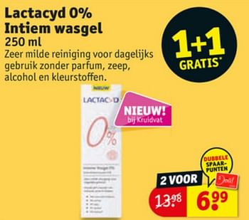 Aanbiedingen Lactacyd 0% intiem wasgel - Lactacyd - Geldig van 23/06/2020 tot 05/07/2020 bij Kruidvat
