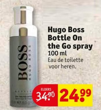 Aanbiedingen Hugo boss 75 ml bottle on the go spray edt - Hugo Boss - Geldig van 23/06/2020 tot 05/07/2020 bij Kruidvat