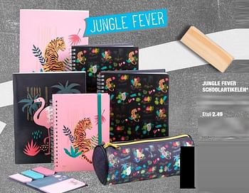 Aanbiedingen Jungle fever schoolartikelen etui - Huismerk - Big Bazar - Geldig van 22/06/2020 tot 05/07/2020 bij Big Bazar