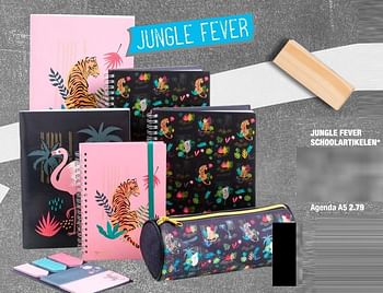 Aanbiedingen Jungle fever schoolartikelen agenda a5 - Huismerk - Big Bazar - Geldig van 22/06/2020 tot 05/07/2020 bij Big Bazar