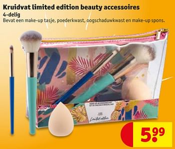 Aanbiedingen Kruidvat limited edition beauty accessoires - Huismerk - Kruidvat - Geldig van 23/06/2020 tot 05/07/2020 bij Kruidvat