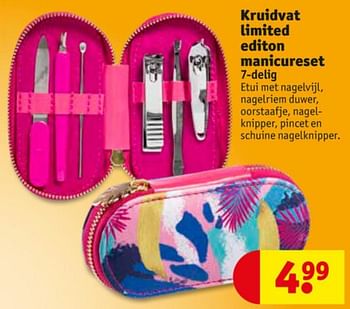 Aanbiedingen Kruidvat limited editon manicureset - Huismerk - Kruidvat - Geldig van 23/06/2020 tot 05/07/2020 bij Kruidvat