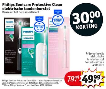 Aanbiedingen Philips elektrische tandenborstel protective clean - Philips - Geldig van 23/06/2020 tot 05/07/2020 bij Kruidvat