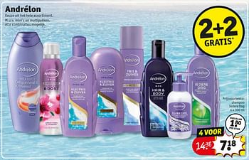 Aanbiedingen Shampoo iedere dag - Andrelon - Geldig van 23/06/2020 tot 05/07/2020 bij Kruidvat