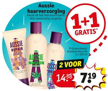 Aanbiedingen Shampoo nourish - Aussie - Geldig van 23/06/2020 tot 05/07/2020 bij Kruidvat