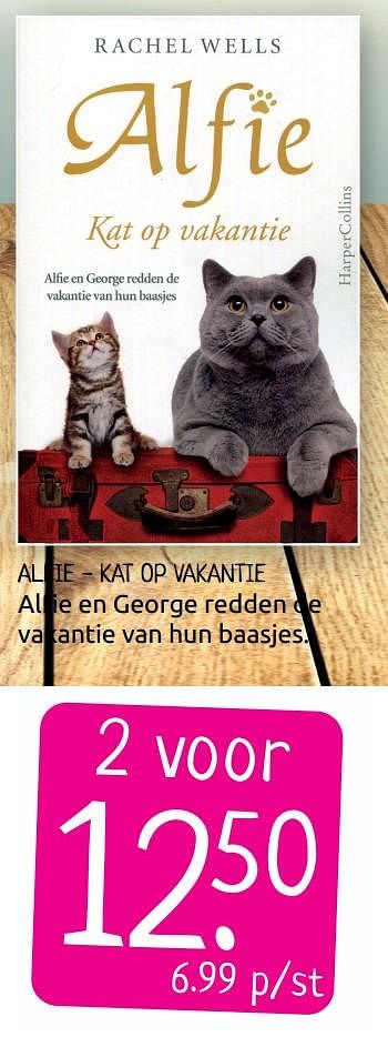 Aanbiedingen Alfie - kat op vakantie - Huismerk - Boekenvoordeel - Geldig van 26/06/2020 tot 03/07/2020 bij Boekenvoordeel