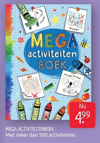 Aanbiedingen Mega activiteitenboek - Huismerk - Boekenvoordeel - Geldig van 26/06/2020 tot 03/07/2020 bij Boekenvoordeel