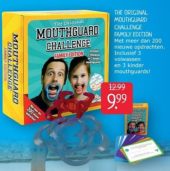 Aanbiedingen The original mouthguard challenge family edition - Hasbro - Geldig van 26/06/2020 tot 03/07/2020 bij Boekenvoordeel