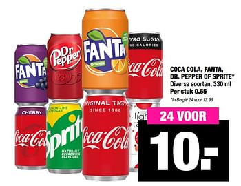 Aanbiedingen Coca cola fanta dr. pepper of sprite - Huismerk - Big Bazar - Geldig van 29/06/2020 tot 12/07/2020 bij Big Bazar