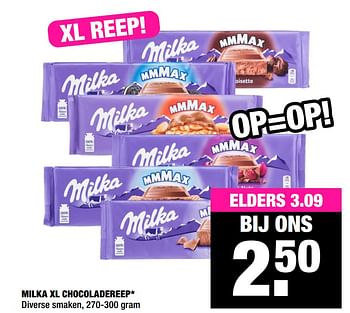 Aanbiedingen Milka xl chocoladereep - Milka - Geldig van 29/06/2020 tot 12/07/2020 bij Big Bazar