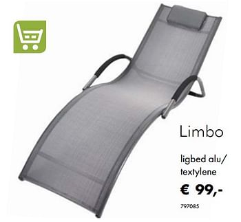 Aanbiedingen Limbo ligbed alu- textylene - Huismerk - Multi Bazar - Geldig van 30/06/2020 tot 31/08/2020 bij Multi Bazar